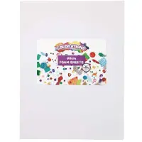 Colorations foam knutselvellen wit 10 stuks - creatief speelgoed.
