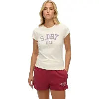 Superdry Shirt 'Athletic Essential' blauw / wolwit