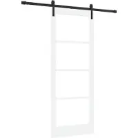 vidaXL Schuifdeur ORKDAL Wit en Zwart 83 x 211 cm