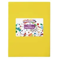 Colorations foam knutselvellen geel 10 stuks - creatief speelgoed.