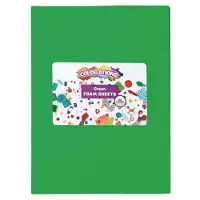 Colorations foam knutselvellen groen 10 stuks - schuimvellen creatief.