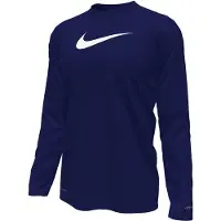 Nike Swimwear - T-shirt LM - Maat 122/128 - Meisjes - MARINE -