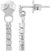 Akzent damesoorbel "Nelenia" aus 925 Sterlingzilver, gerhodineerd, langlebig