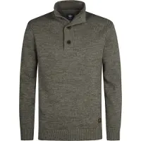 Petrol Industries Trui stone grey / donkergroen