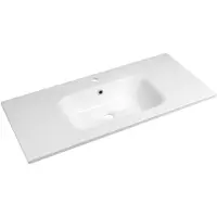Hak Sapho SIDRA wastafel, gemaakt van gietmarmer, wit, 101x46 cm