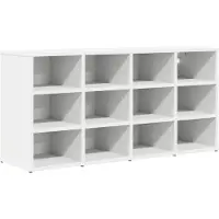 vidaXL Schoenenkast 103 x 30 x 51 cm Bewerkt hout Wit