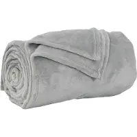 vidaXL Dekentjes 6 st Grijs 240 x 270 cm 10.11 kg Fleece