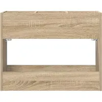 vidaXL Opslaghaak & Rek Sonoma Eik 65 x 24 x 50 cm Bewerkt hout