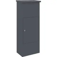 vidaXL Pakket Inwerpkoker Antraciet 44,5 x 29 x 110,5 cm Staal