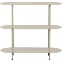 Ebuy24 Wandkast Rieti - Metaal Zand 3-Planken - 90x31x81cm