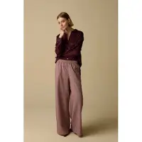 Sissy-Boy Donkerrode zijden blouse | Maat: S