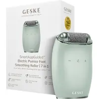 GESKE Electric Pumice Foot Smoothing Roller | 7 in 1 | Elektrische Voetvijl & Exfoliator | Langdurige Puimsteen | Voor Zachte Voeten | Geavanceerde Eeltverwijdering | Ideaal voor je Pedicureset