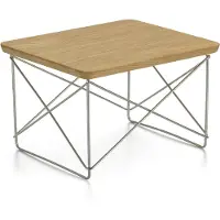 Vitra Occasional Ltr Bijzettafel Kastanjebruin / Roestvrij Staal - Bijzettafels & buffetten Wood Chestnut - 20119534