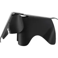 Vitra Eames Elephant Kruk Groot - Krukken Gerecycled Plastic Deep Black - 21502913