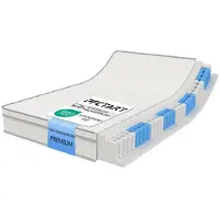 Rhein Beleuchtung Tweepersoonsmatras 140x200 cm, 25 cm hoog, met pocketvering en gel-geheugenschuim, H4, ademend, drukverlagend