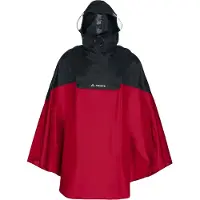 Vaude - Covero Poncho II - Fietsjack XXL, rood