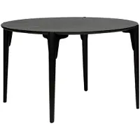 Ebuy24 Paragon Dan-Form eetkamertafel fineer essen zwart.