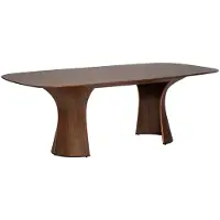 Ebuy24 Root Dan-Form eetkamertafel fineer walnoot.