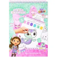 Canenco Gabby's Dollhouse Waterverfset Boek met Kwast - Creatief Speelgoed.