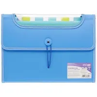 Strigo A4 Organizer Map met 12 Kleurvakken - Blauw