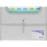 Stigo A4 Organizer Map met 12 Gekleurde Tabbladen - Grijs