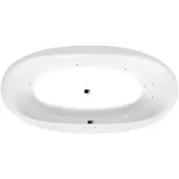 Polysan Stadium Whirlpoolbad, 190x95x46cm, Active Hydro, chroom