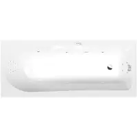 Polysan Lisa Whirlpoolbad, 170x70x47cm, Highline Hydro, chroom