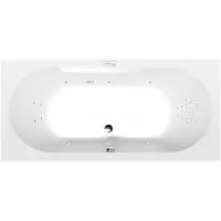 Polysan Levana Whirlpoolbad, 170x80x39cm, Highline Hydro, chroom