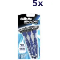 Gillette 5x Mach3 - wegwerpscheermesjes - 3st
