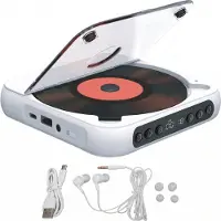 Somstyle Draagbare CD Speler met Bluetooth - EA100 - 3.5 MM Aux - Discman - CD / CD-R / CD-RW - MP3 - Wit