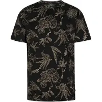 Petrol Industries Shirt 'Agave' beige / zwart