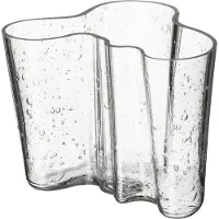 Iittala Alvar Aalto vaas jubileumeditie 160 mm Bubbelglas helder