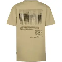 Petrol Industries T-shirt met backprint zand Beige Jongens Stretchkatoen Ronde hals - maat 152
