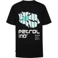 Petrol Industries Shirt 'Aguila' blauw / zwart / wit