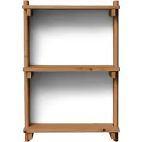 Form & Refine Beam Shelf wandplank Diepbruin dennenhout, 60x90,5x25 cm