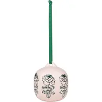 Marimekko Vihkiruusu Ornament Ø7 Cm Roze - Paasdecoratie Steengoed Pink - 075404-360