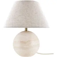 Globen Lighting Tafellampe , Castello, Beige, Woonkamer, Stof, Designer