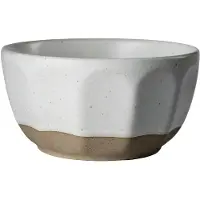 ERNST schaal steengoed Wit-naturel, Ø12 cm
