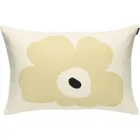 Marimekko Unikko kussenhoes 40x60 cm Wit, lichtbruin