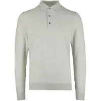 Profuomo groen poloshirt normale fit gemeleerd