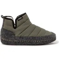 Nuvola Nuvola. Huisschoenen 'Boot New Wool' donkergroen