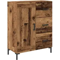 vidaXL Dressoir Oud hout 69.5 x 34 x 90 cm Bewerkt hout