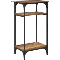 vidaXL Bijzettafel Oud Hout 40 x 30 x 75 cm Bewerkt hout