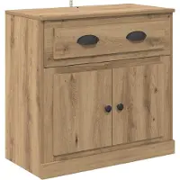vidaXL Highboard Artisan Eiken 70 x 35,5 x 67,5 cm Bewerkt hout