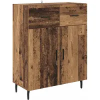 vidaXL Dressoir Oud Hout 69,5 x 34 x 90 cm Bewerkt hout