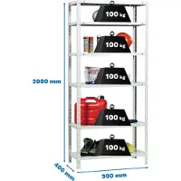 Simon Rack Comfort 6/400 Metaalplank 2000x900x400 Mm