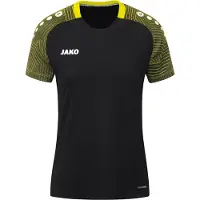 Jako Performance T-Shirt Dames - Zachtgeel / Zwart | Maat: 34