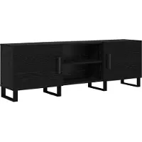 vidaXL TV Kast 150 x 30 x 50 cm Zwart Eiken Bewerkt hout