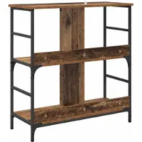 vidaXL Boekenplank 4-laags 78.5 x 33 x 82 cm Bewerkt hout Oud hout