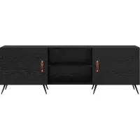 vidaXL TV Kast 150 x 30 x 50 cm Zwart eiken Bewerkt hout